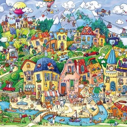 Jigsaw puzzle: Merry city