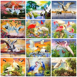 Jigsaw puzzle: Cranes, storks, herons