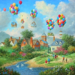 Jigsaw puzzle: Colorful flight