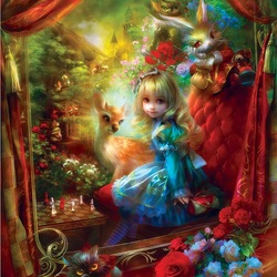 Jigsaw puzzle: Alice in the Wonderland