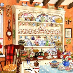 Jigsaw puzzle: Aunt Daisy's buffet