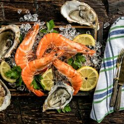 Jigsaw puzzle: Seafood with lemon