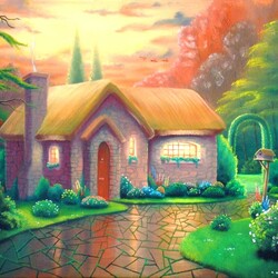Jigsaw puzzle: House from a fairy tale