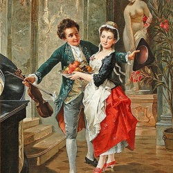 Jigsaw puzzle: The maid and the violinist