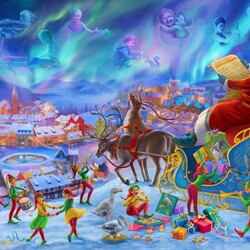 Jigsaw puzzle: Loading gifts