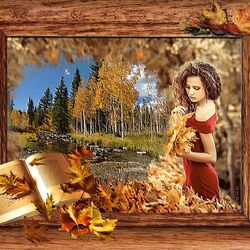 Jigsaw puzzle: autumn girl