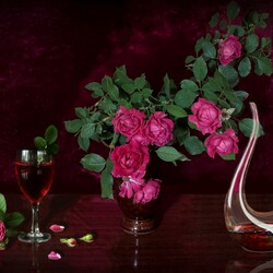 Jigsaw puzzle: Still life with roses