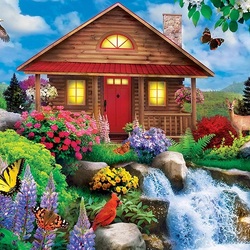 Jigsaw puzzle: small house
