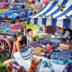 Jigsaw puzzle: blueberry festival