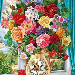 Jigsaw puzzle: Beautiful bouquet