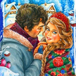Jigsaw puzzle: winter romance