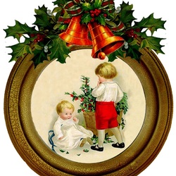Jigsaw puzzle: Vintage christmas picture