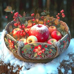 Jigsaw puzzle: winter apples