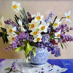 Jigsaw puzzle: spring bouquet