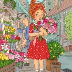 Jigsaw puzzle: Cheerful bouquet
