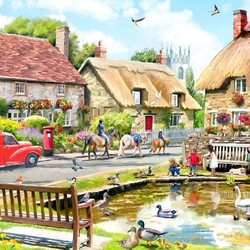 Jigsaw puzzle: Rest in the countryside