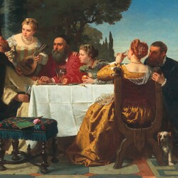 Jigsaw puzzle: Titian and his daughters