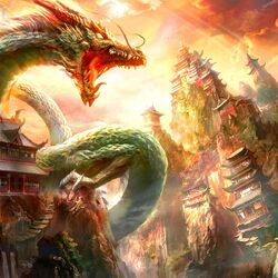 Jigsaw puzzle: Chinese dragon