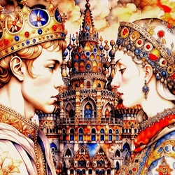 Jigsaw puzzle: Ivan and Princess Nesmeyana