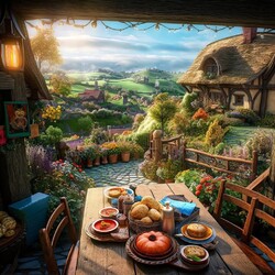 Jigsaw puzzle: In the valley of the hobbits