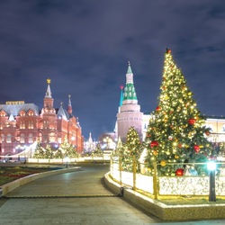 Jigsaw puzzle: New Year's Square in Moscow