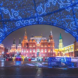 Jigsaw puzzle: New Year's Moscow