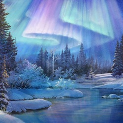 Jigsaw puzzle: Northern lights
