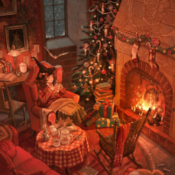 Jigsaw puzzle: In the Gryffindor common room