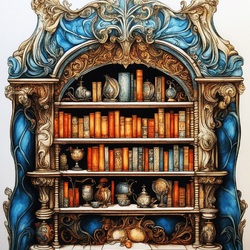 Jigsaw puzzle: Magician's Bookcase