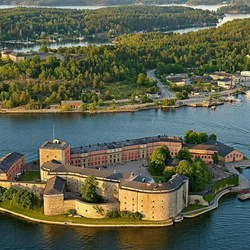 Jigsaw puzzle: Vaxholm Fortress