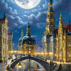 Jigsaw puzzle: Night town