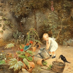 Jigsaw puzzle: Young gardener