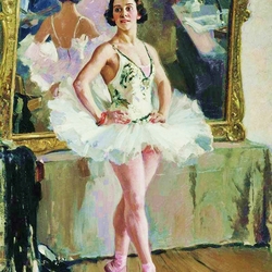 Jigsaw puzzle: Portrait of ballerina Lepeshinskaya