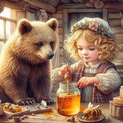 Jigsaw puzzle: Masha and the Bear