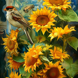 Jigsaw puzzle: Sunflowers