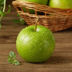 Jigsaw puzzle: green apple