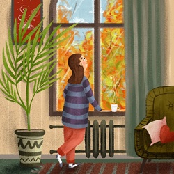 Jigsaw puzzle: Autumn outside the window