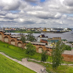 Jigsaw puzzle: Confluence of two rivers