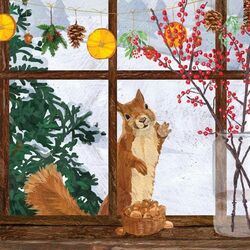 Jigsaw puzzle: Squirrel in the window