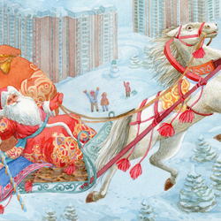 Jigsaw puzzle: Grandfather Frost