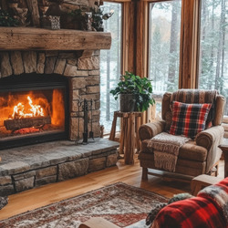 Jigsaw puzzle: Fireplace