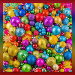 Jigsaw puzzle: Christmas balls