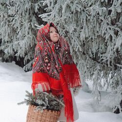 Jigsaw puzzle: Fir branches in a basket