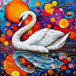 Jigsaw puzzle: Swan