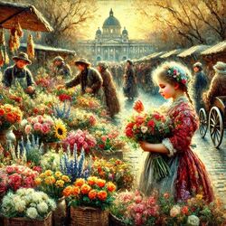 Jigsaw puzzle: Flower bazaar