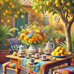 Jigsaw puzzle: Lemon garden