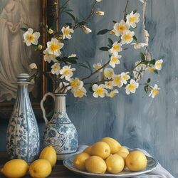 Jigsaw puzzle: Still life with lemons