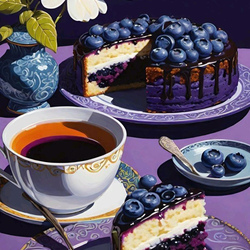 Jigsaw puzzle: Blueberry cake