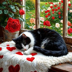 Jigsaw puzzle: With love, cat