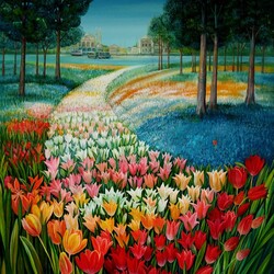 Jigsaw puzzle: Tulips